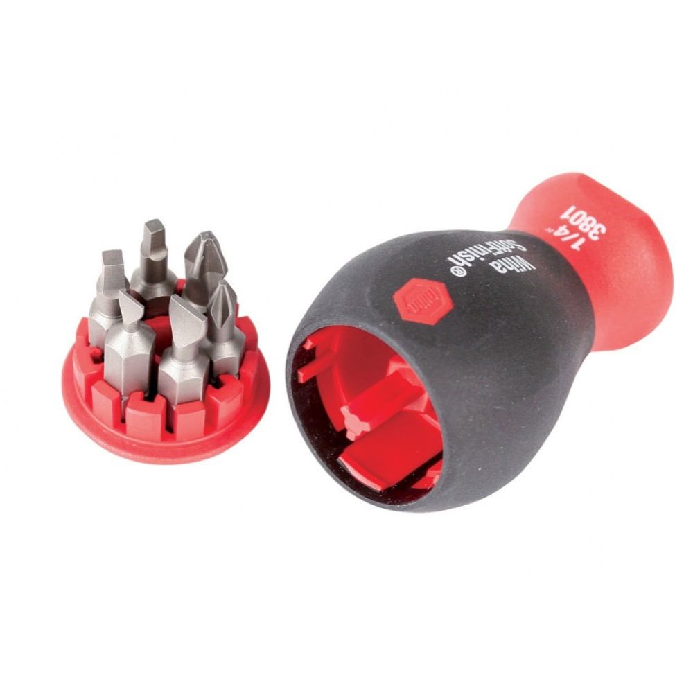 Wiha SoftFinishÂ® Stubby Bit Holder 7 Pc. Set - 38043