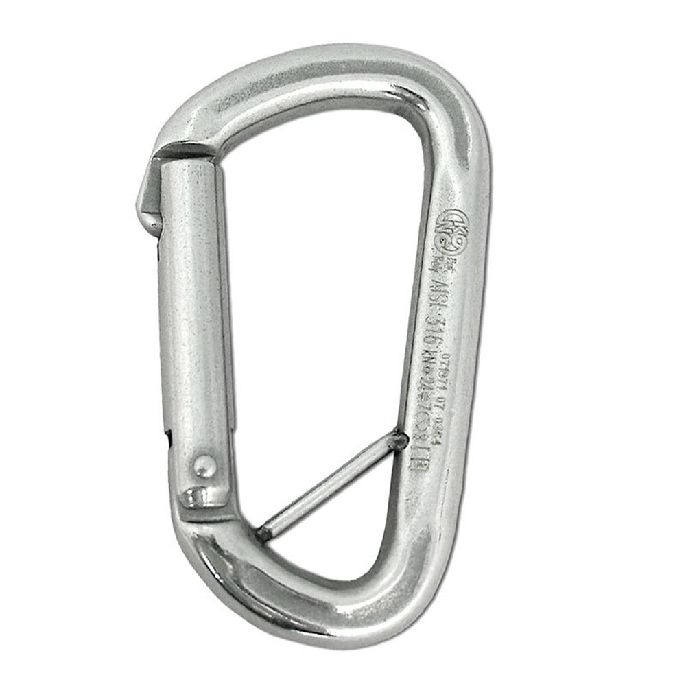 Kong Slideline Stainless Steel Carabiner with Captive Bar