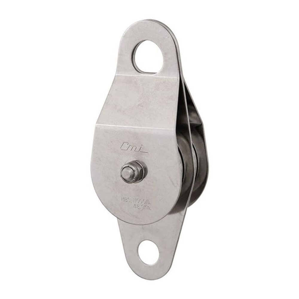 CMI 1/2" Stainless Steel Dual Pulley (2" Sheave) with Becket RP120