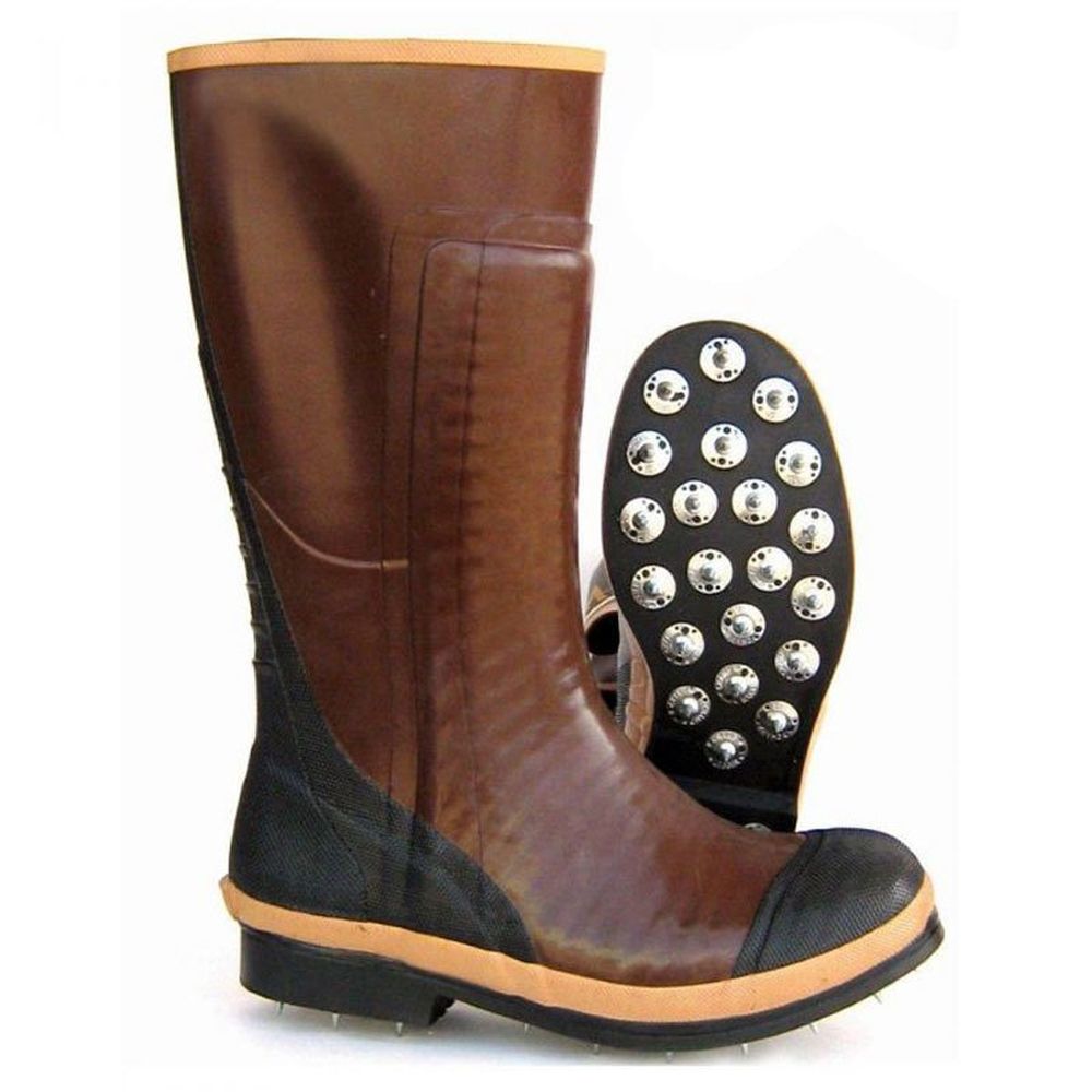 Hoffman Loggers Wear Pull-On Waterproof Calk Boots (Brown)