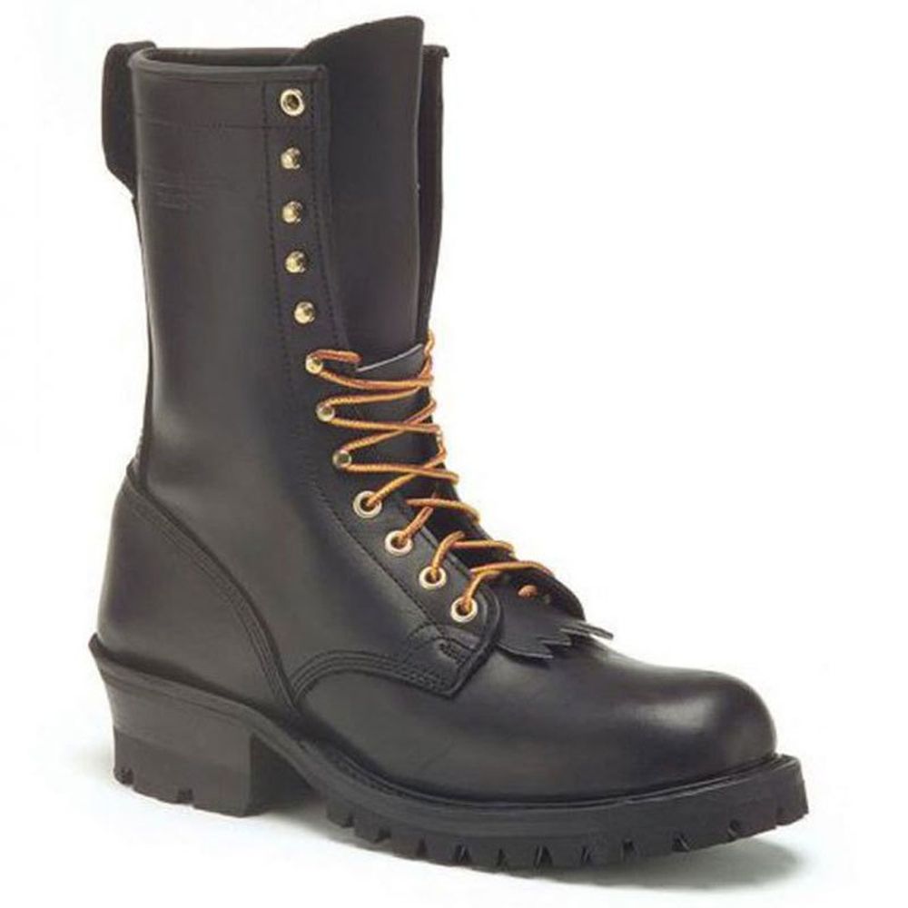 White's 10" Sawyer Steel Toe Vibram Boots (Black)