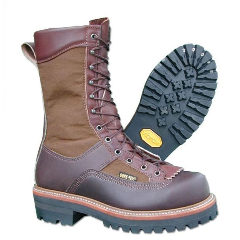 Hoffman 10" Powerline Lightweight Climber Boots (Brown)