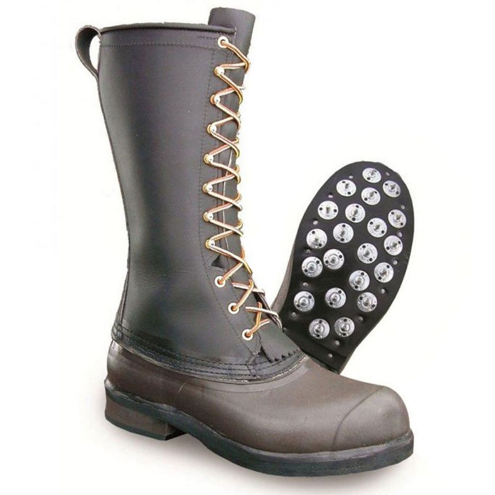 Hoffman 14" Pro-Series Steel Toe Thinsulate Safety Calk Boots (Black)