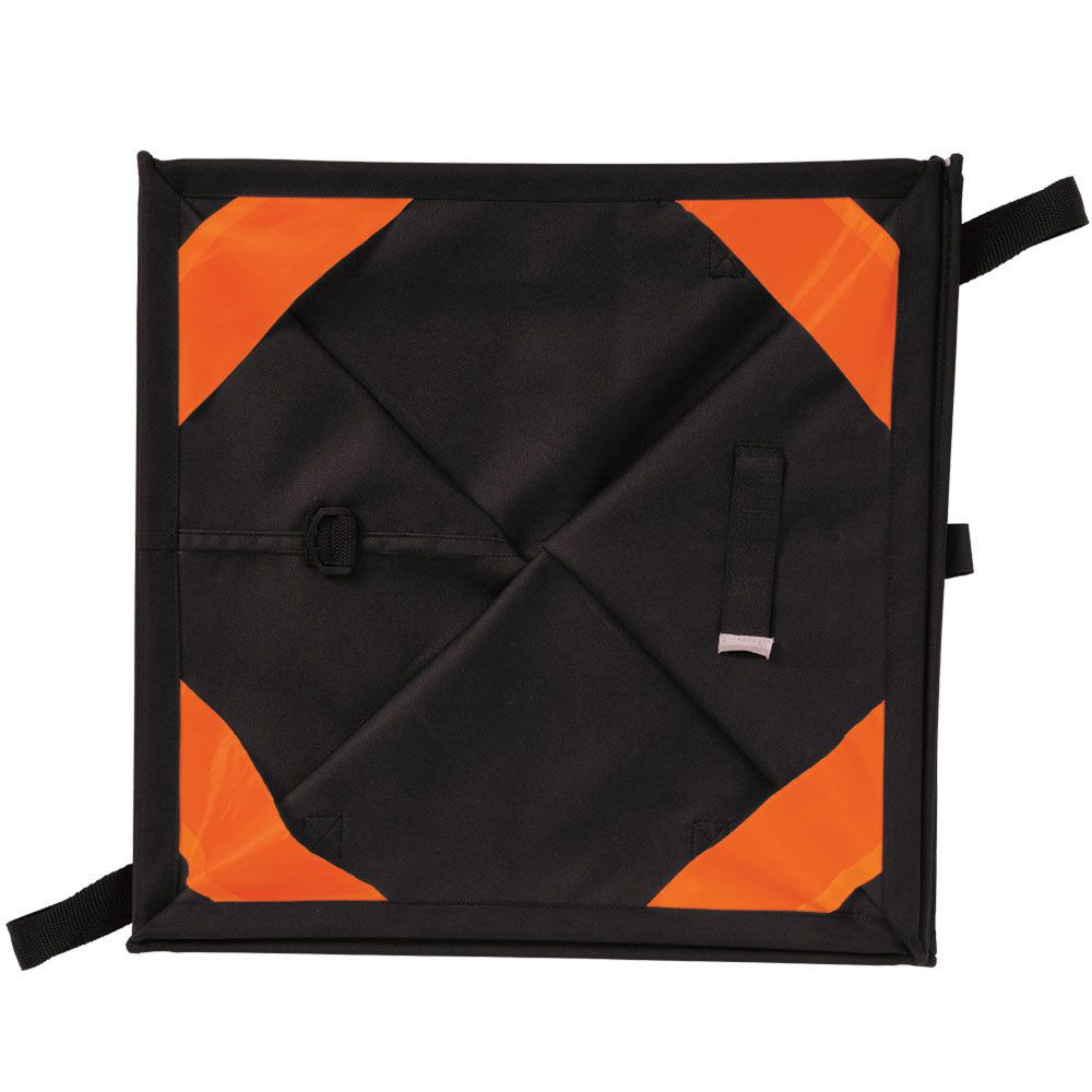 Weaver Folding Throw Line Storage Cube (Black/Orange)