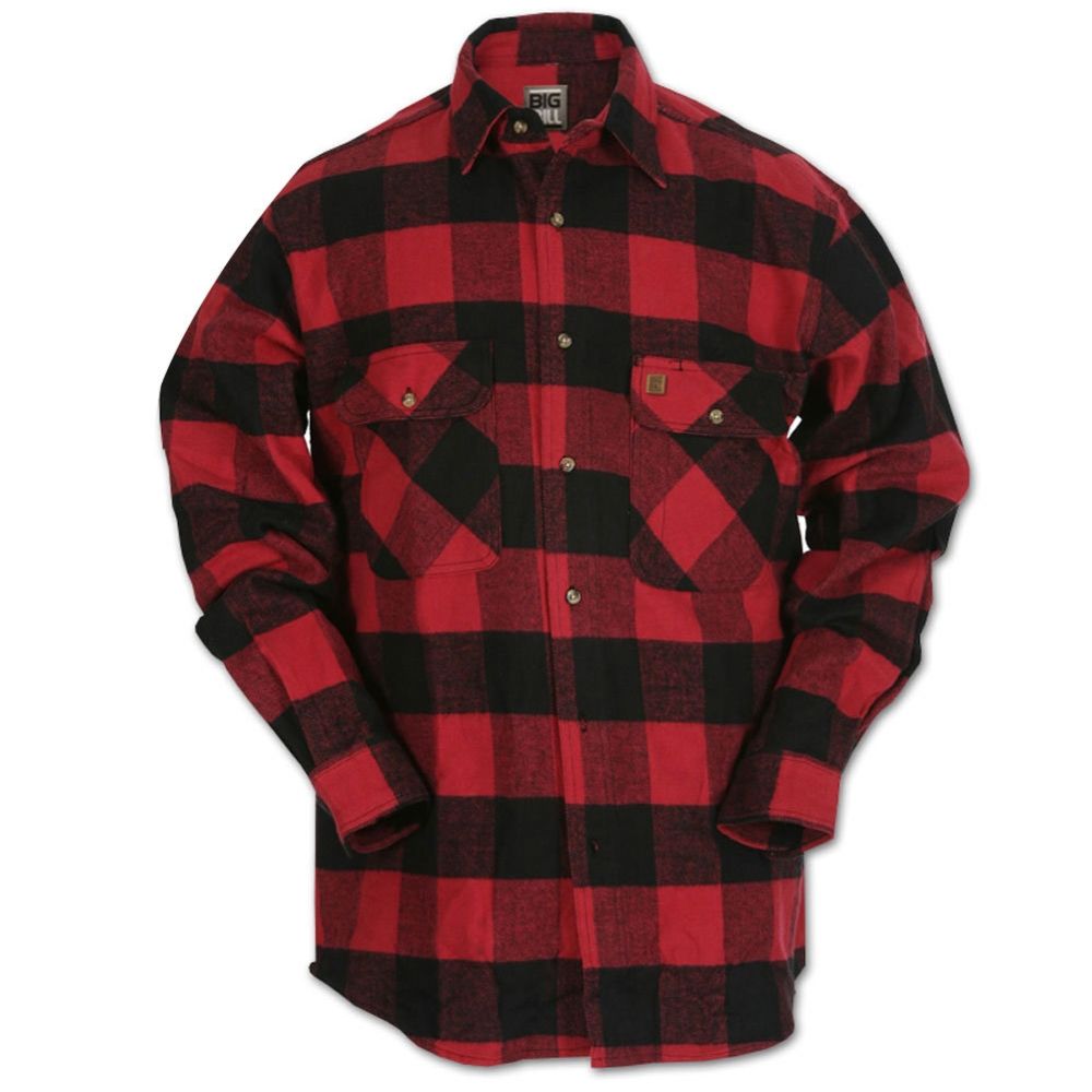Big Bill Brawny Flannel Buffalo Plaid Shirt