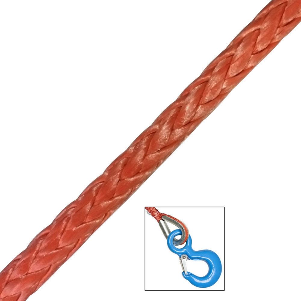 ArborMAX 3/8" Brush Chipper Winch Line with Thimble & Hook