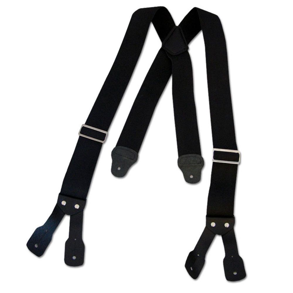 Bailey's Logger Wear Button Suspenders (Black)