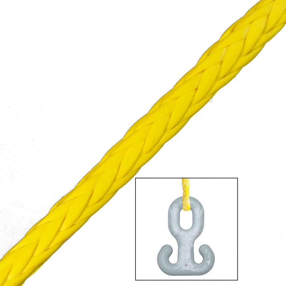 Yale 3/8" Ultrex Brush Chipper Winch Line with Chook