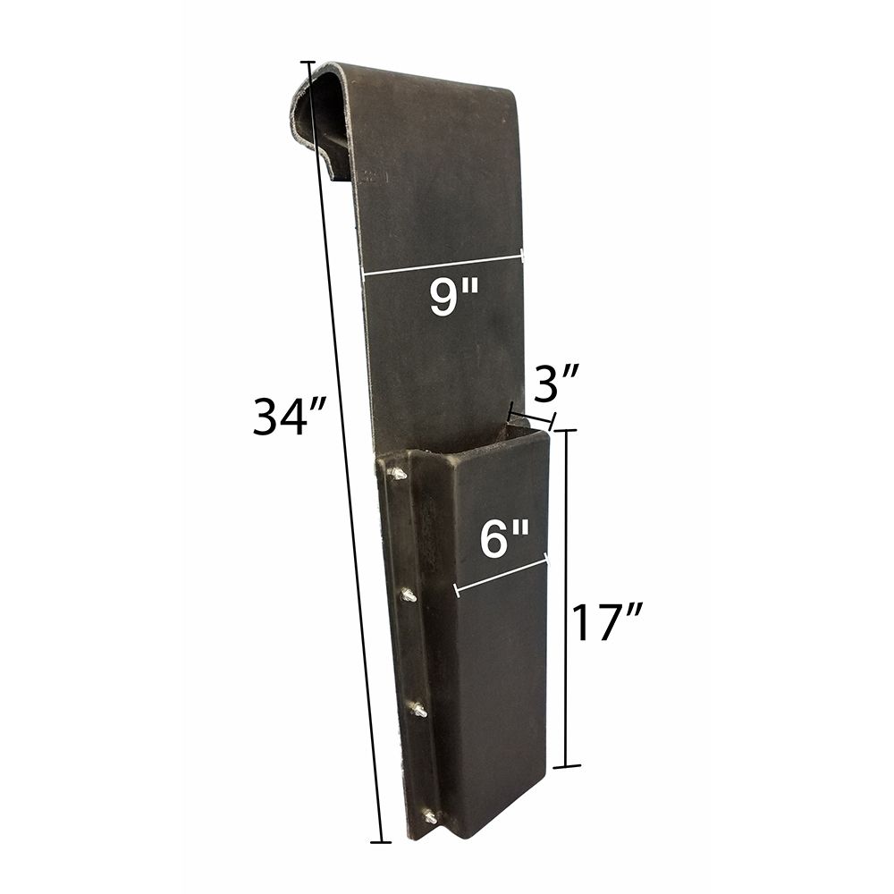 Plastic Composites Bucket Mounted Plastic Chainsaw Scabbard (Inside Mount) Unlined