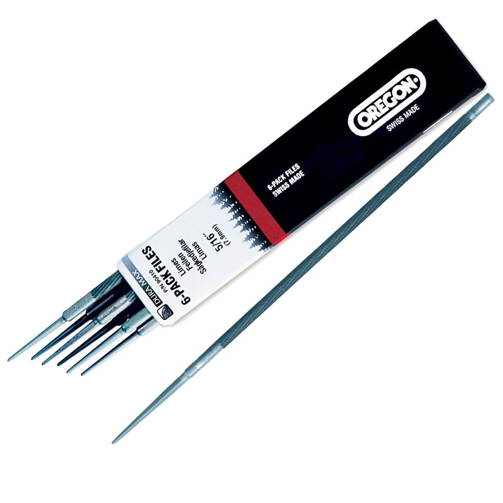 Oregon Double-Cut Harvester Chain Round Files (5/16") 6-Pack 90410