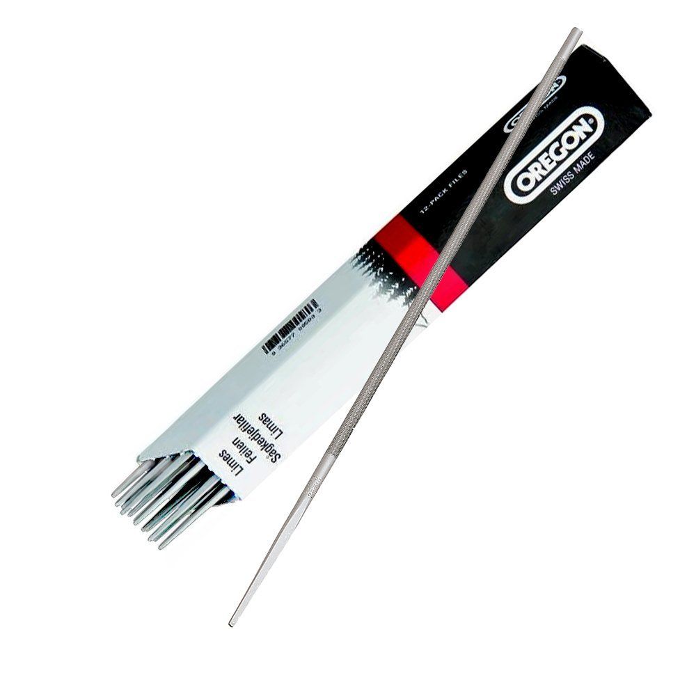 Oregon 8" Double-Cut Round Chainsaw Files (5/32") Dozen 70504