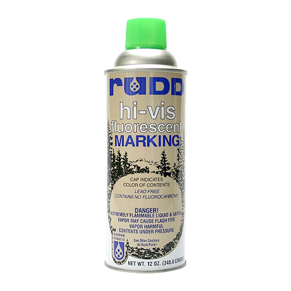 Highball/Rudd Fluorescent Tree & Log Marking Spray Paint (Lime Green) Case of 12