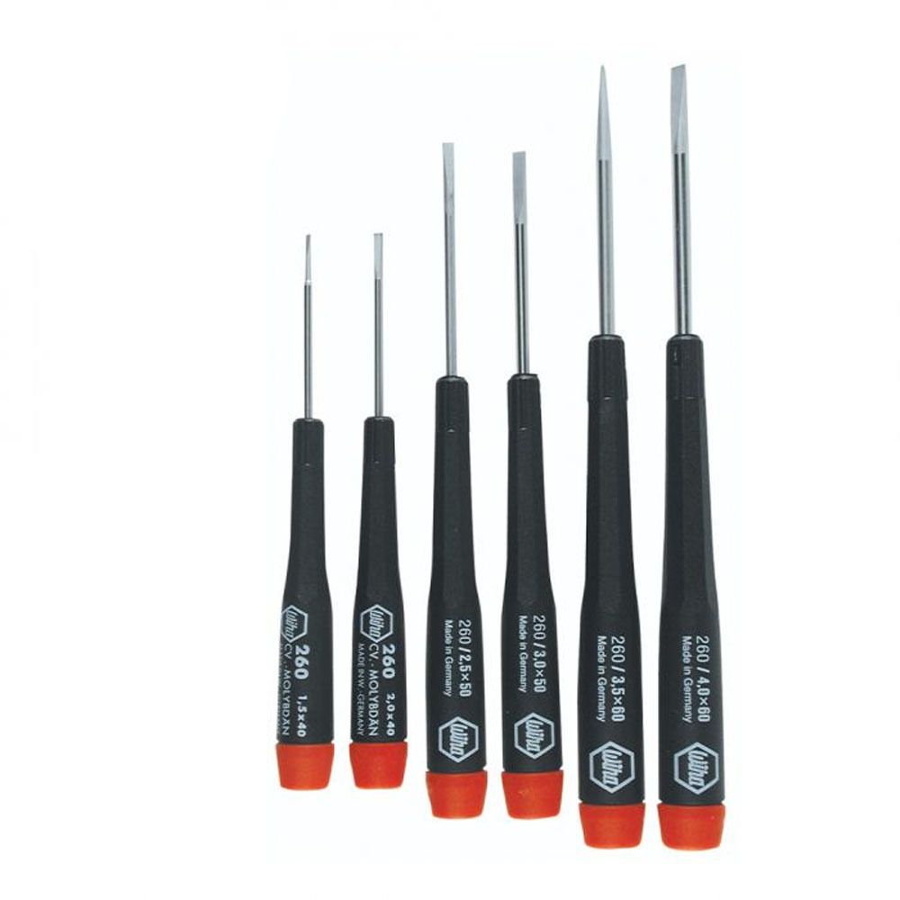 Wiha Precision Slotted 6 Pc. Screwdriver Set