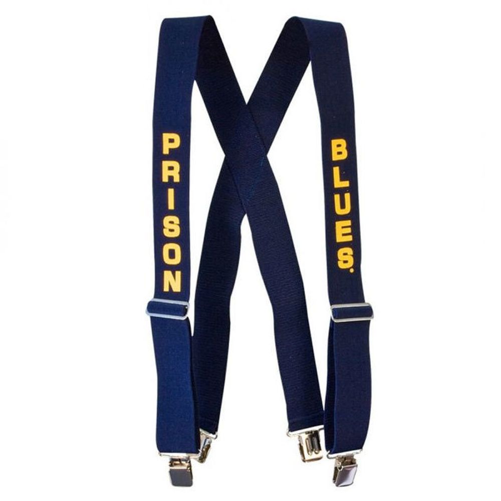 Prison Blues Gator Clip Suspenders