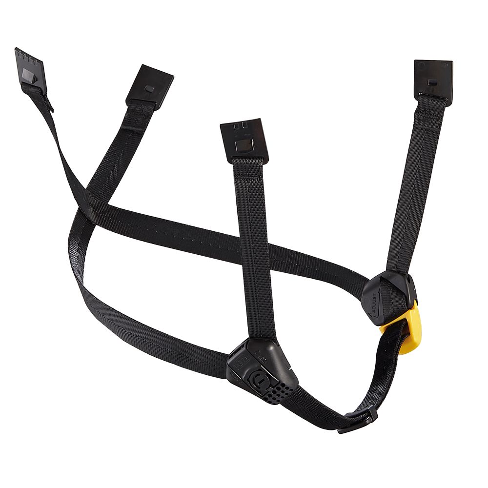 Petzl Dual Chinstrap for Vertex/Strato Helmets A010FA00 (Black & Yellow)