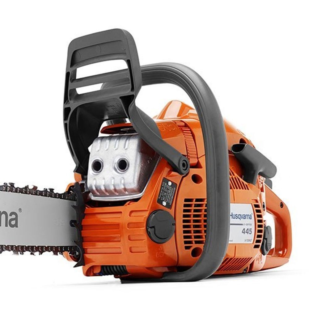 Husqvarna 445 (50cc) Chainsaw with 18" Bar & Chain & WoodlandPRO Bag