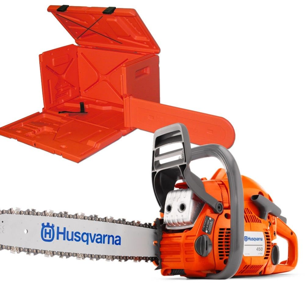 Husqvarna 450 Rancher (50cc) Chainsaw with 18" Bar & Chain & Power Box