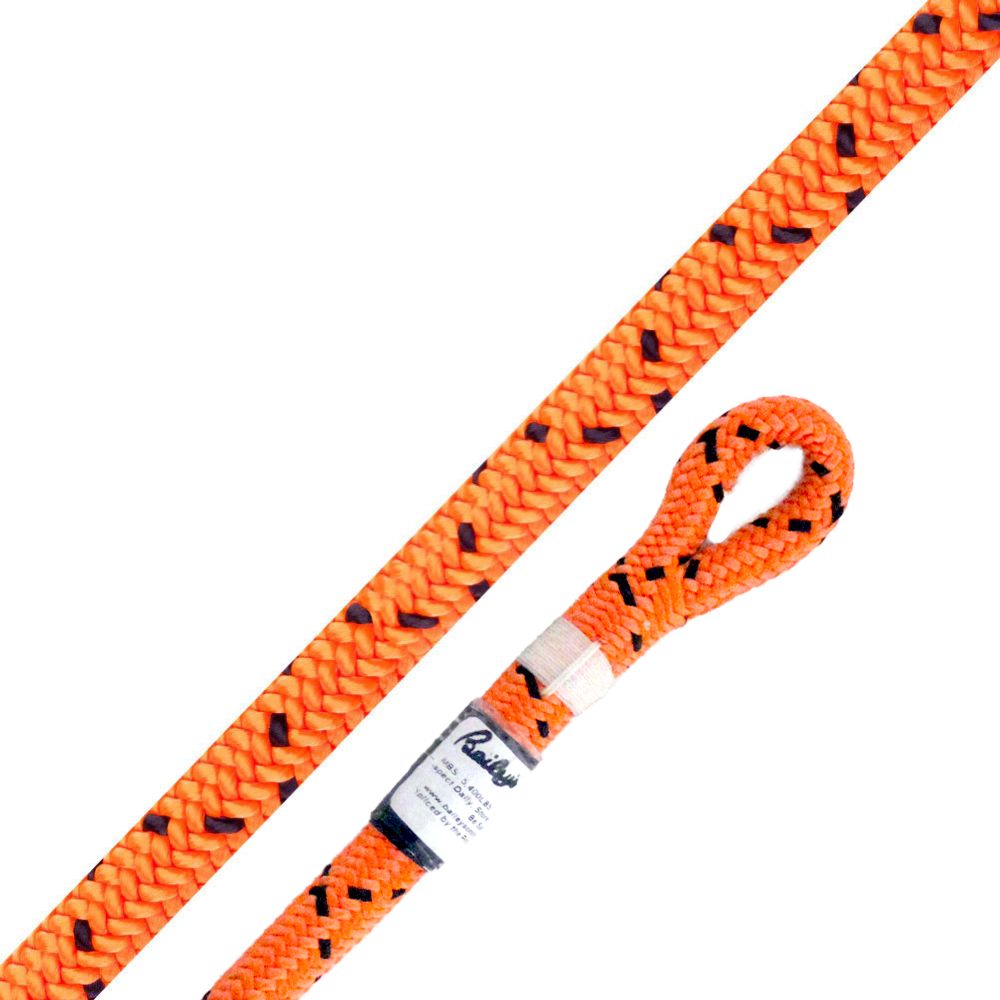 Arbormax Ropes ArborMAX Flame (11.7mm) 24-Strand Climbing Rope (120' Hank with Hand ...