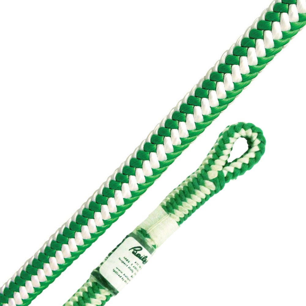Yale 1/2" XTC Spearmint 16-Strand Climbing Rope (200' Hank with Hand Spliced Tight Eye)