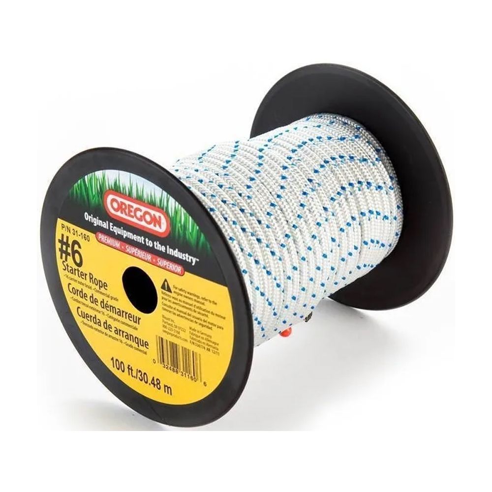 Oregon Premium Nylon Braid Starter Rope # 6 (3/16 x 100' Reel) 31-160