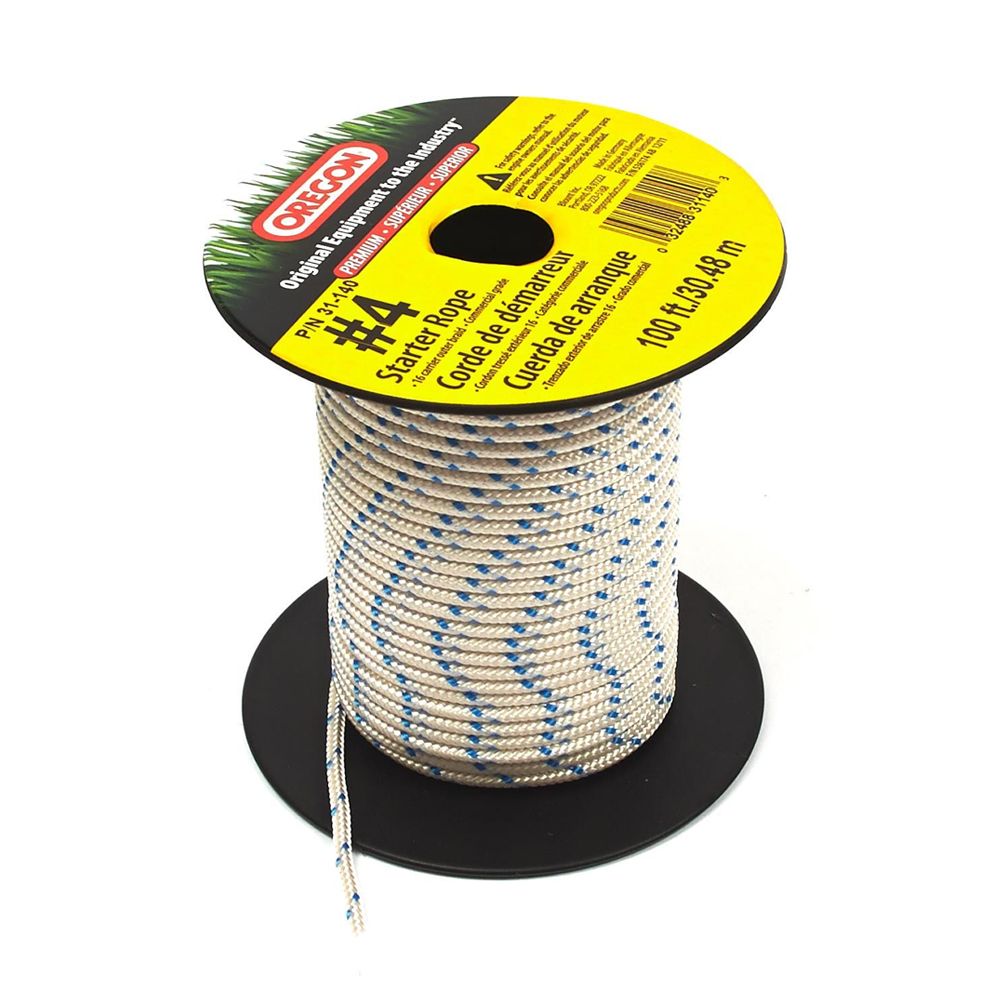 Oregon Premium Nylon Braid Starter Rope # 4 (1/8 x 100' Reel) 31-140