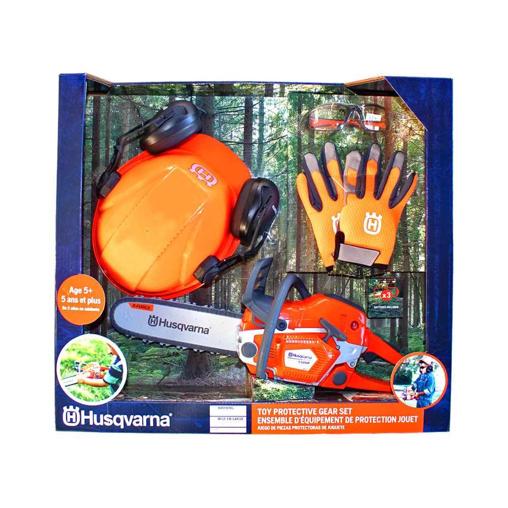 Husqvarna Toy 550XP Chainsaw & Protective Gear Set