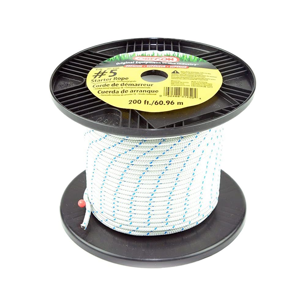 Oregon Premium Nylon Braid Starter Rope # 5 (1/2 x 200' Reel) 31-250