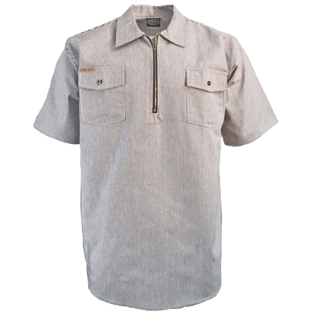 Prison Blues Short Sleeve Classic Hickory Shirt - 40611