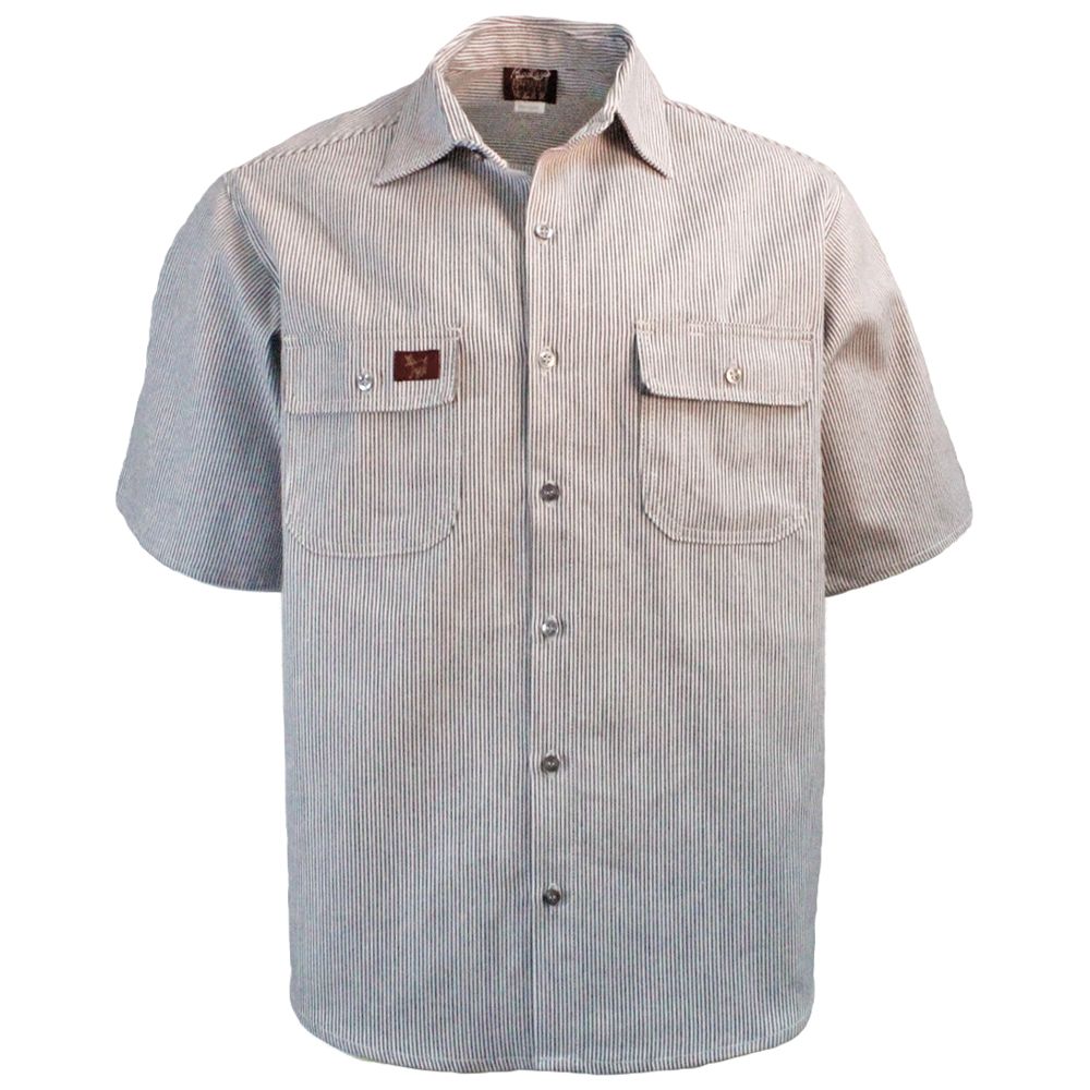 Bailey's Logger Wear Short Sleeve Button Hickory Shirt