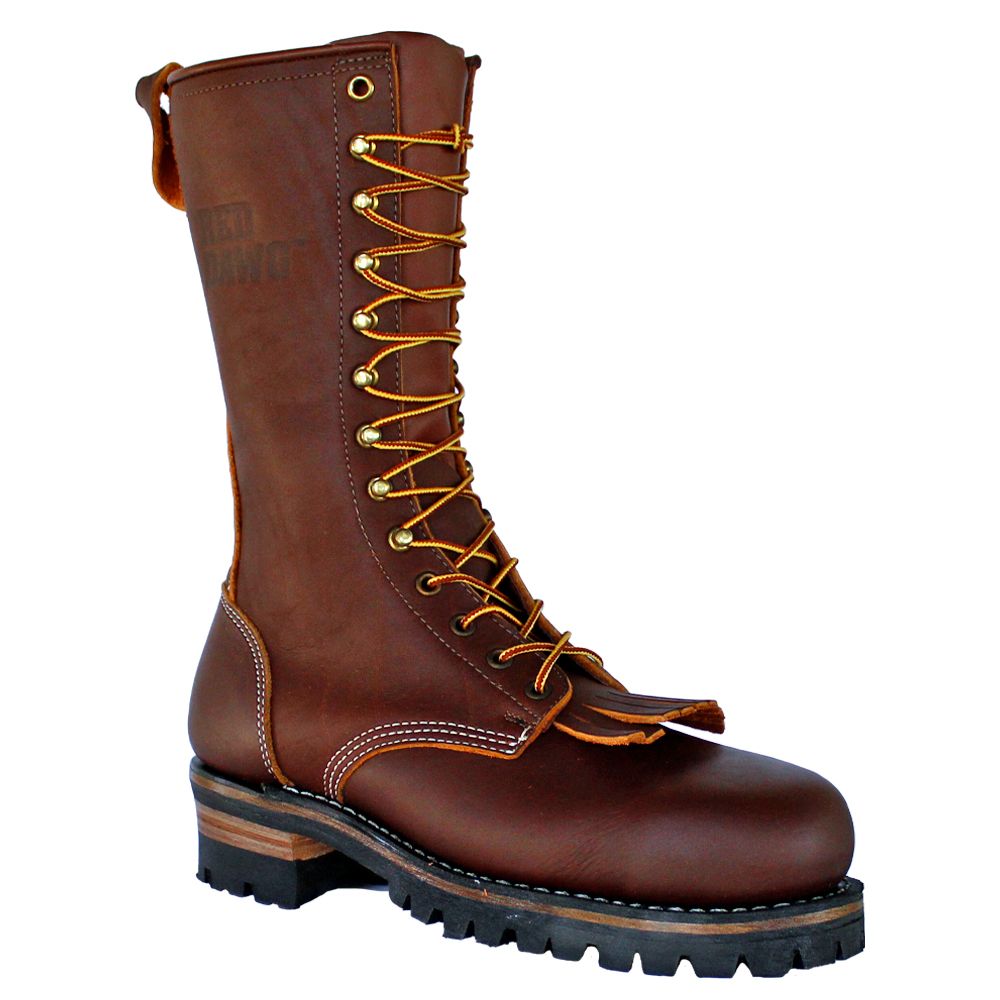 Red Dawg Safety Toe Vibram Boots (Brown) - 53803