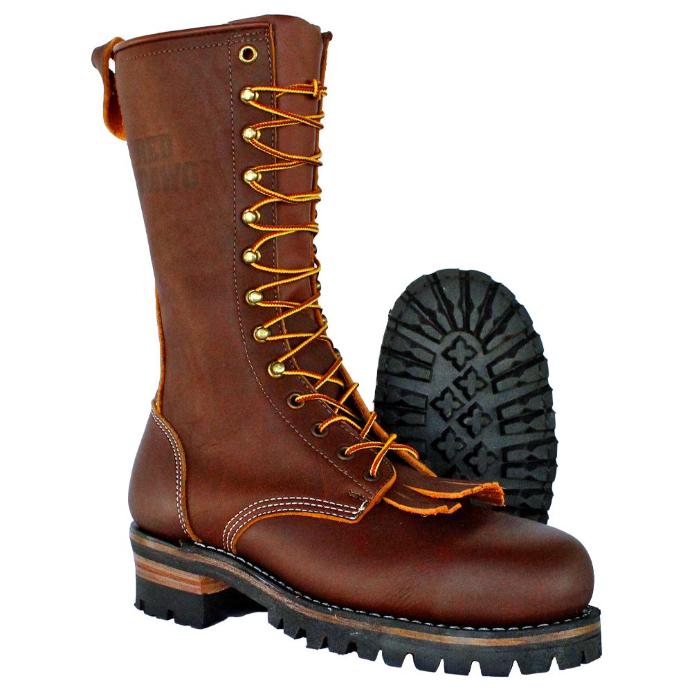 Red Dawg Safety Toe Vibram Boots (Brown)