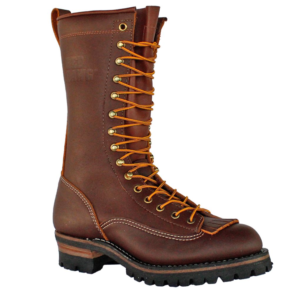 Red Dawg Lace-to-Toe Vibram Boots (Brown)