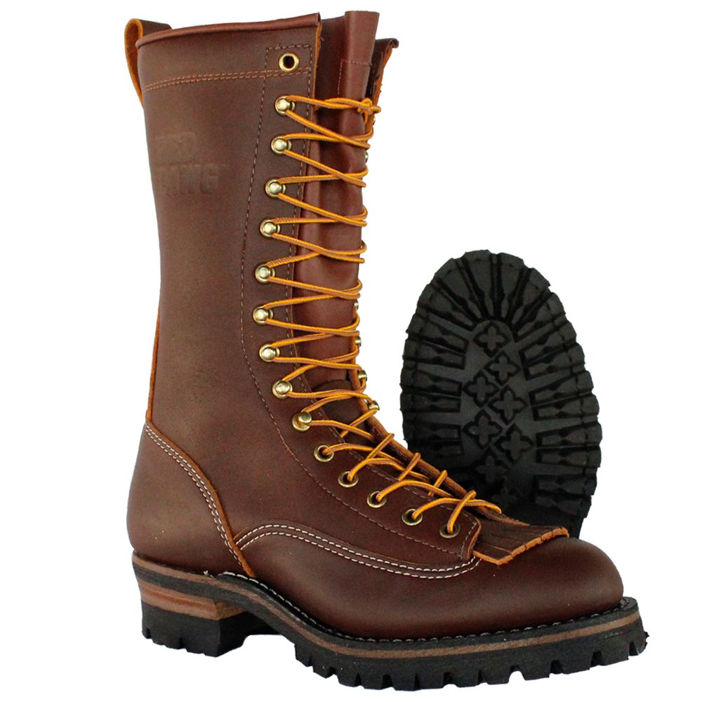 Red Dawg Lace-to-Toe Vibram Boots (Brown) - 51801
