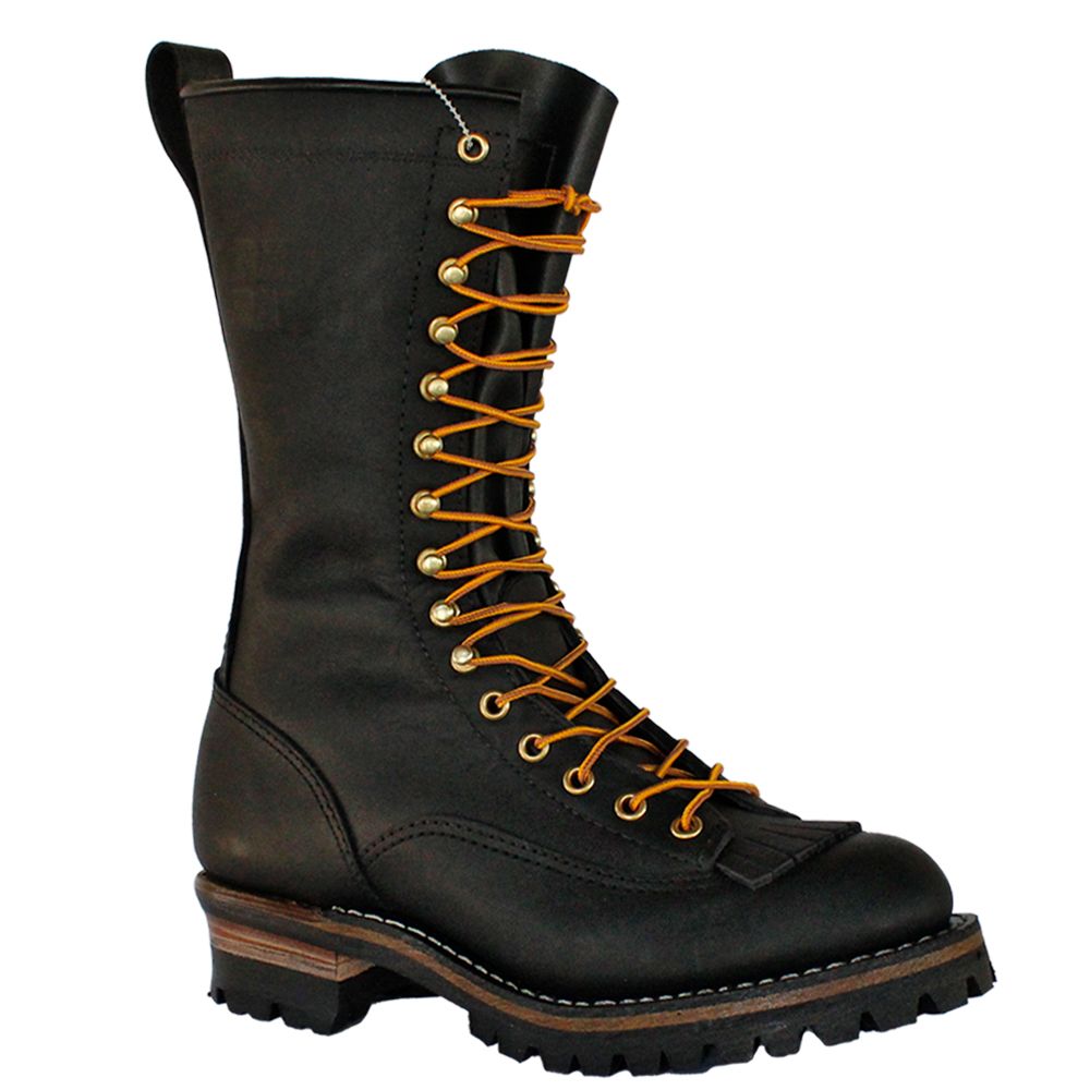 Red Dawg Lace-to-Toe Vibram Boots (Black)