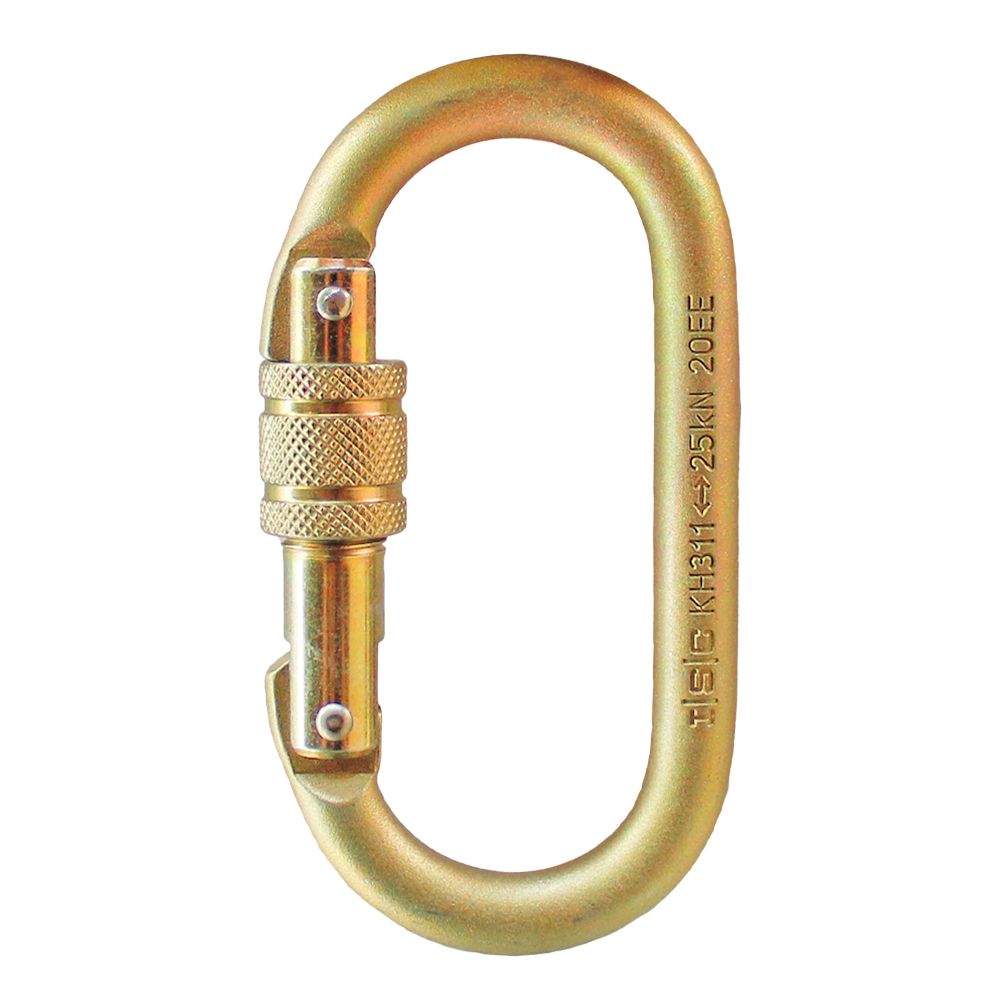 ISC Oval Screwgate Steel Carabiner KL311