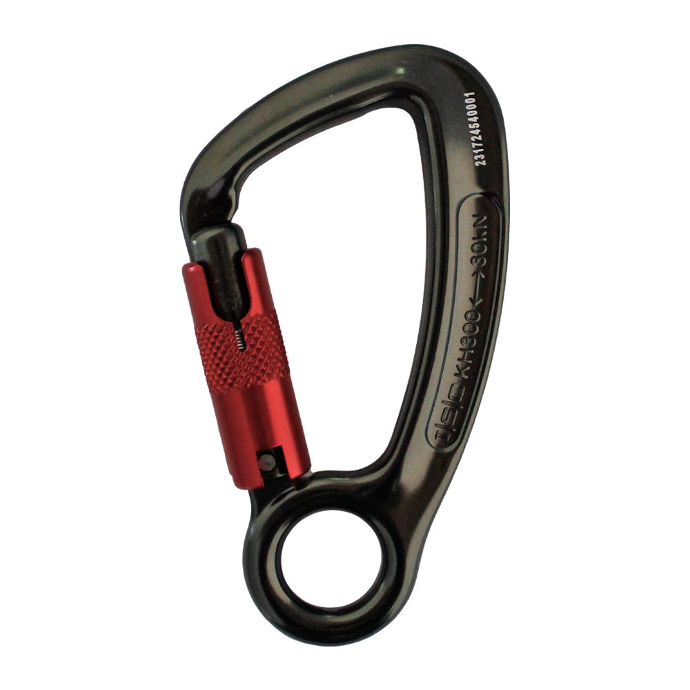ISC Supersafe Aluminum Carabiner with Captive Eye KH300