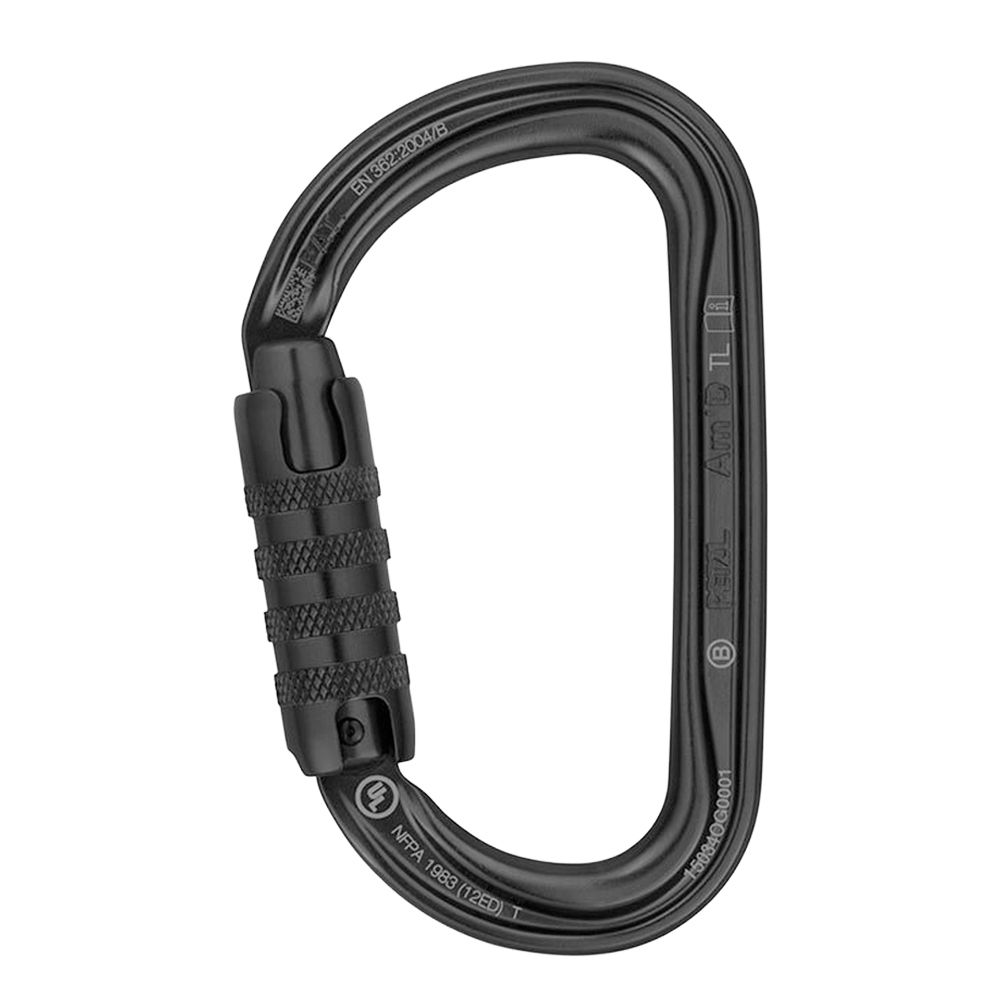 Petzl Am'D Triact-Lock Aluminum Carabiner (Black) M34A TLN