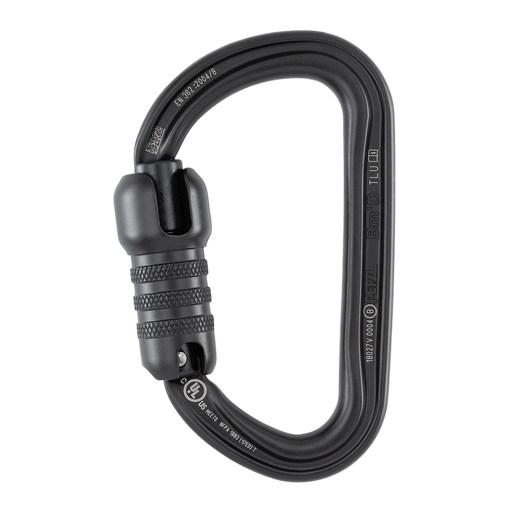 Petzl Bm'D Triact-Lock Aluminum Carabiner (Black) M032AA01