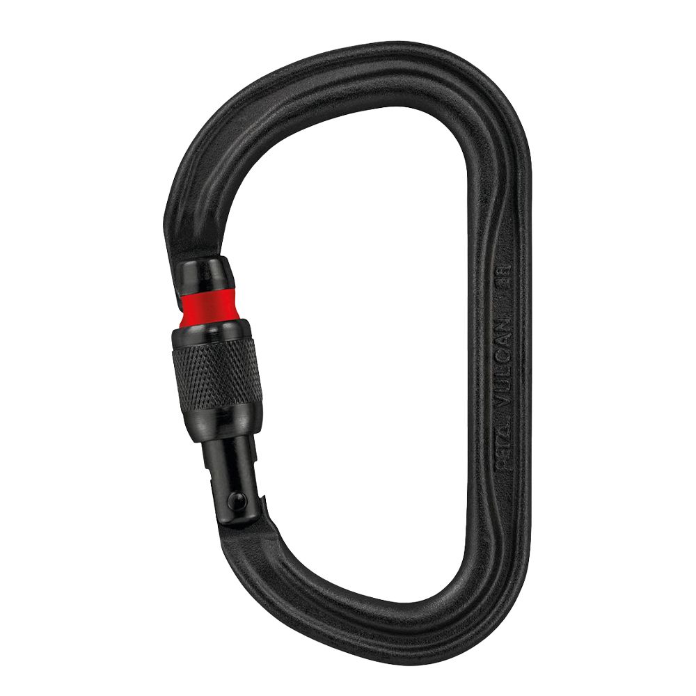 Petzl Vulcan Screw-Lock Steel Carabiner (Black) M073AA01