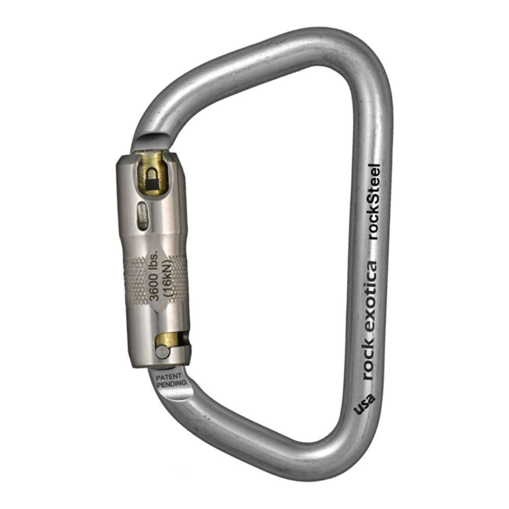 Rock Exotica RockSteel Auto-Lock Steel Carabiner