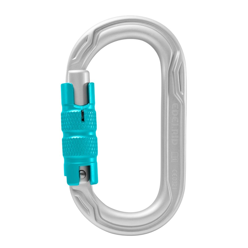 Edelrid Oval Power 2500 Triple Lock Aluminuim Carabiner (Silver)