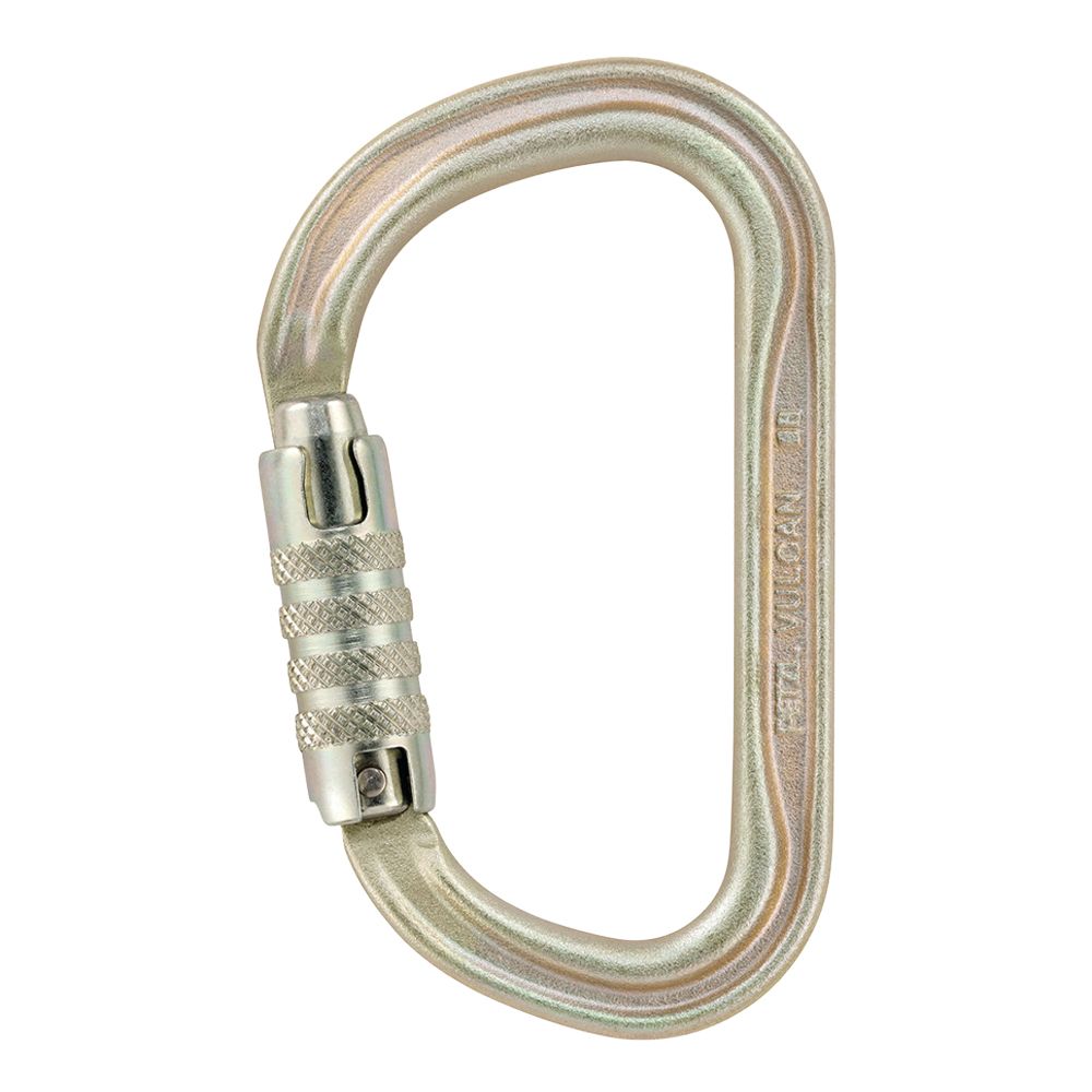 Petzl Vulcan Triact-Lock Steel Carabiner (Gold) M073CA00 - PZL