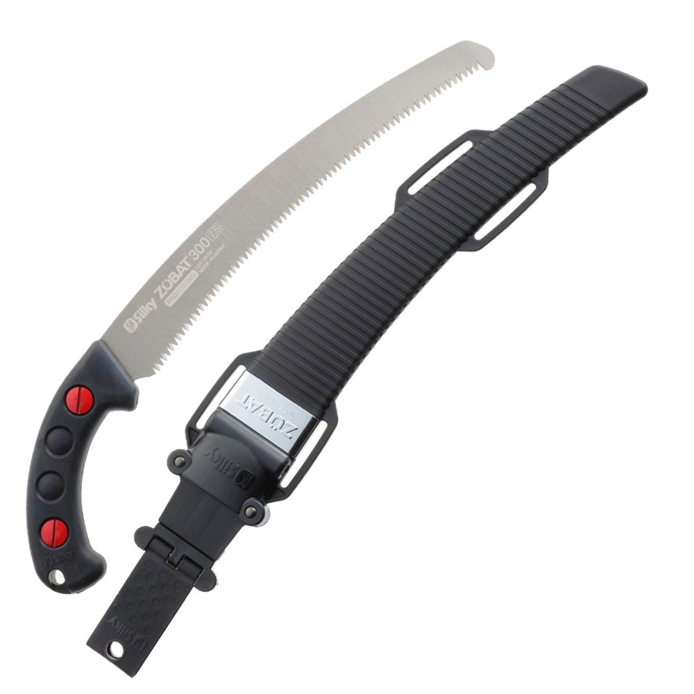 Silky Zubat 11-4/5" (300mm) Curved Hand Saw & Scabbard (Large Teeth)