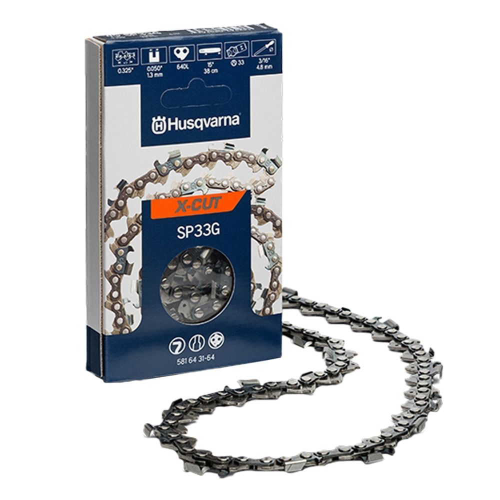 Husqvarna 100' X-Cut Narrow Kerf Chainsaw Chain Reel (SP33G 1848 Drive Links) 581643601