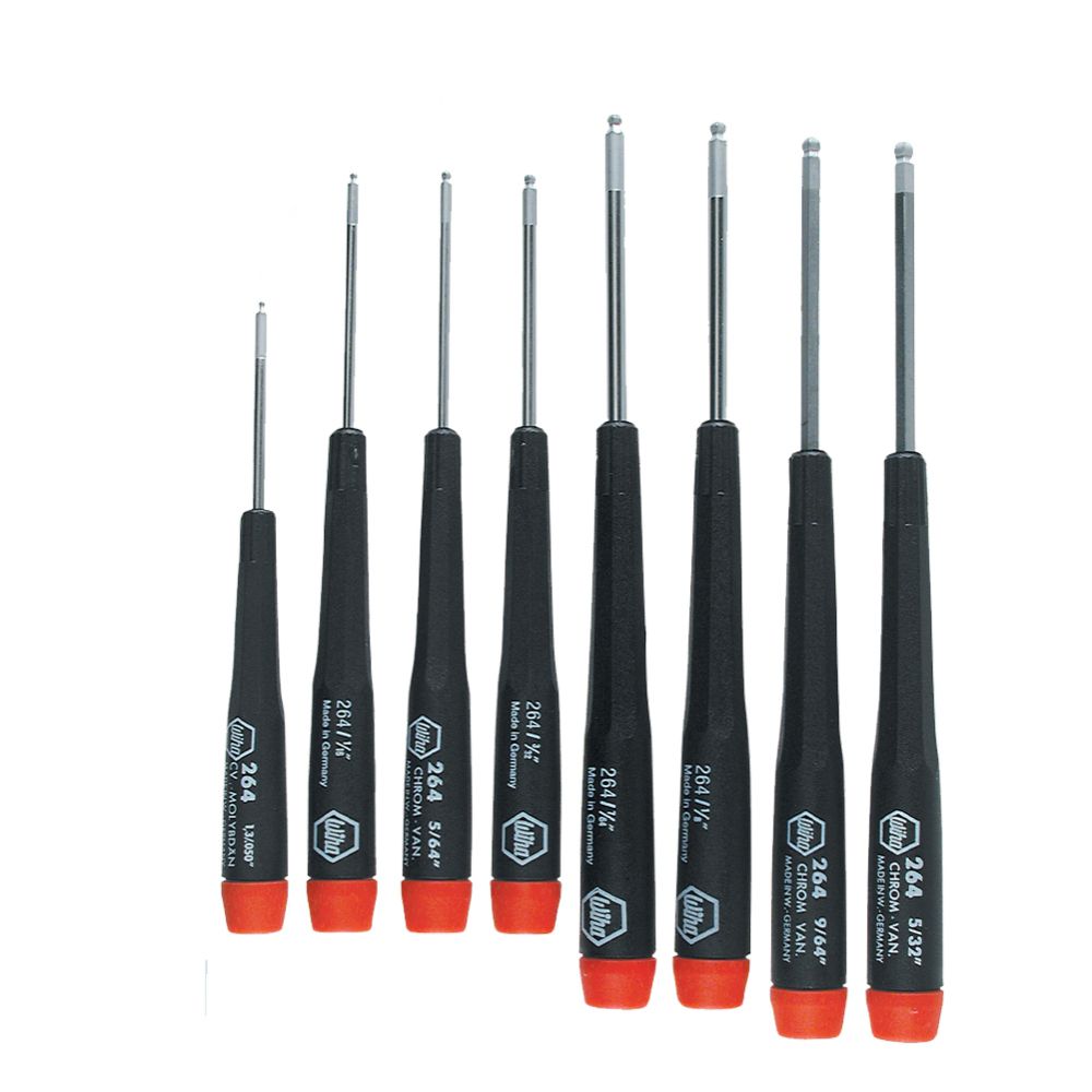 Wiha Precision Ball End Hex 8 Pc. Driver Set