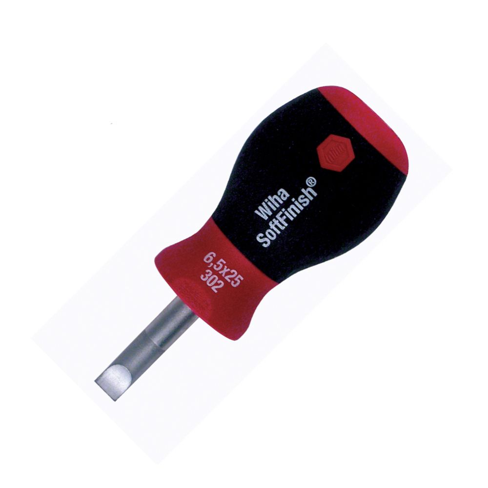 Wiha SoftFinish® Stubby Slotted Driver 5.5mm
