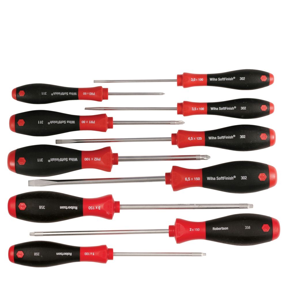 Wiha SoftFinish® Screwdriver 10 Pc. Set