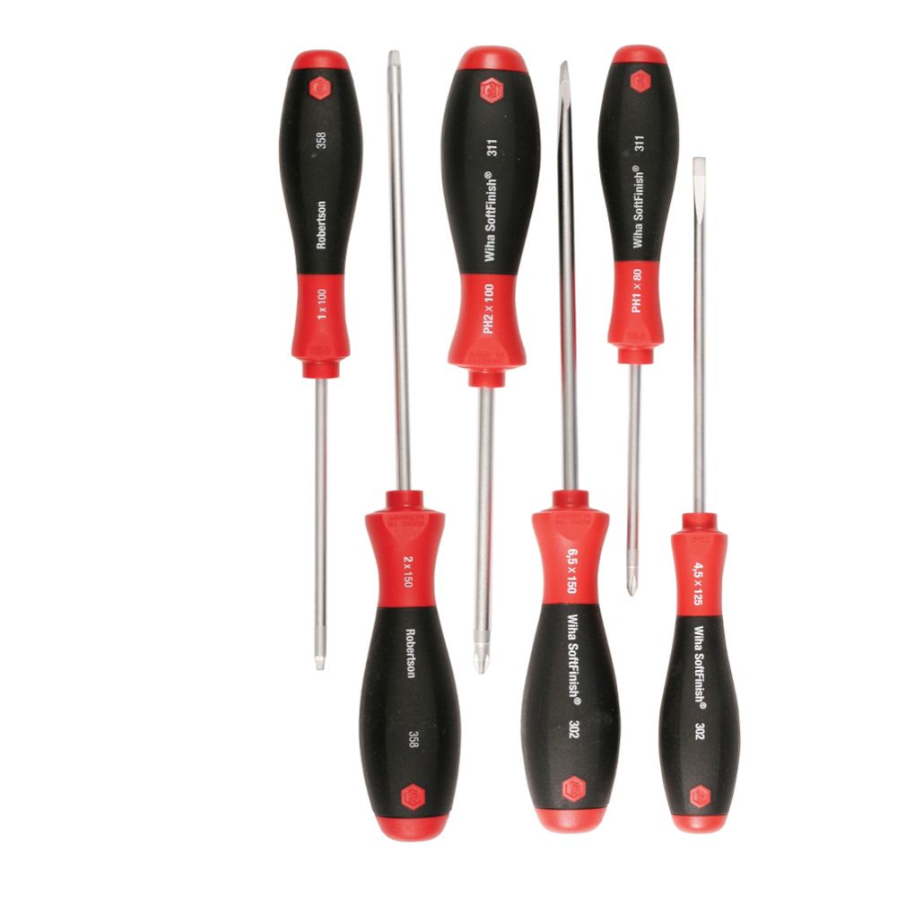 Wiha SoftFinishÂ® Screwdriver 6 Pc. Set - 30291