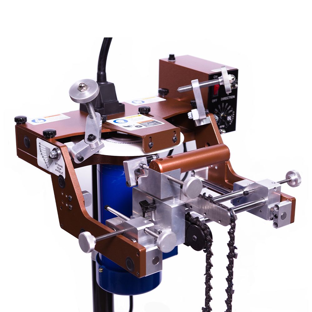 T&S Professional Chain Grinder (Square Chisel) with Stand