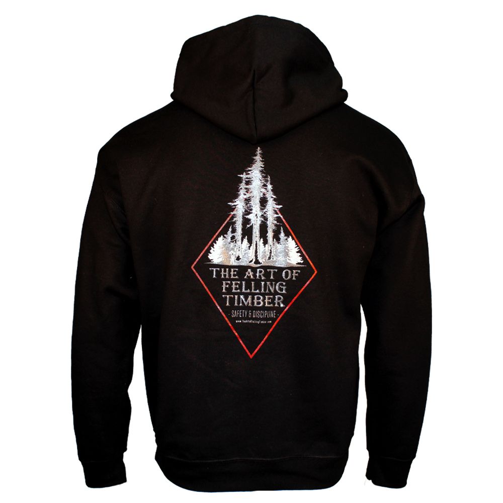 The Art of Felling Timber Silver Logo Sweatshirt (X-Large) Black